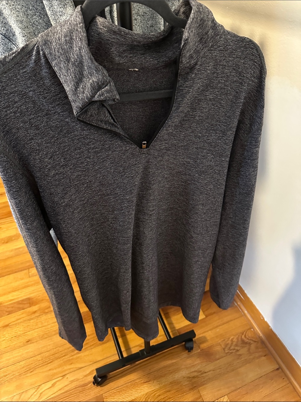 lululemon athletica Men's Dark Charcoal Zip-Up Sweater